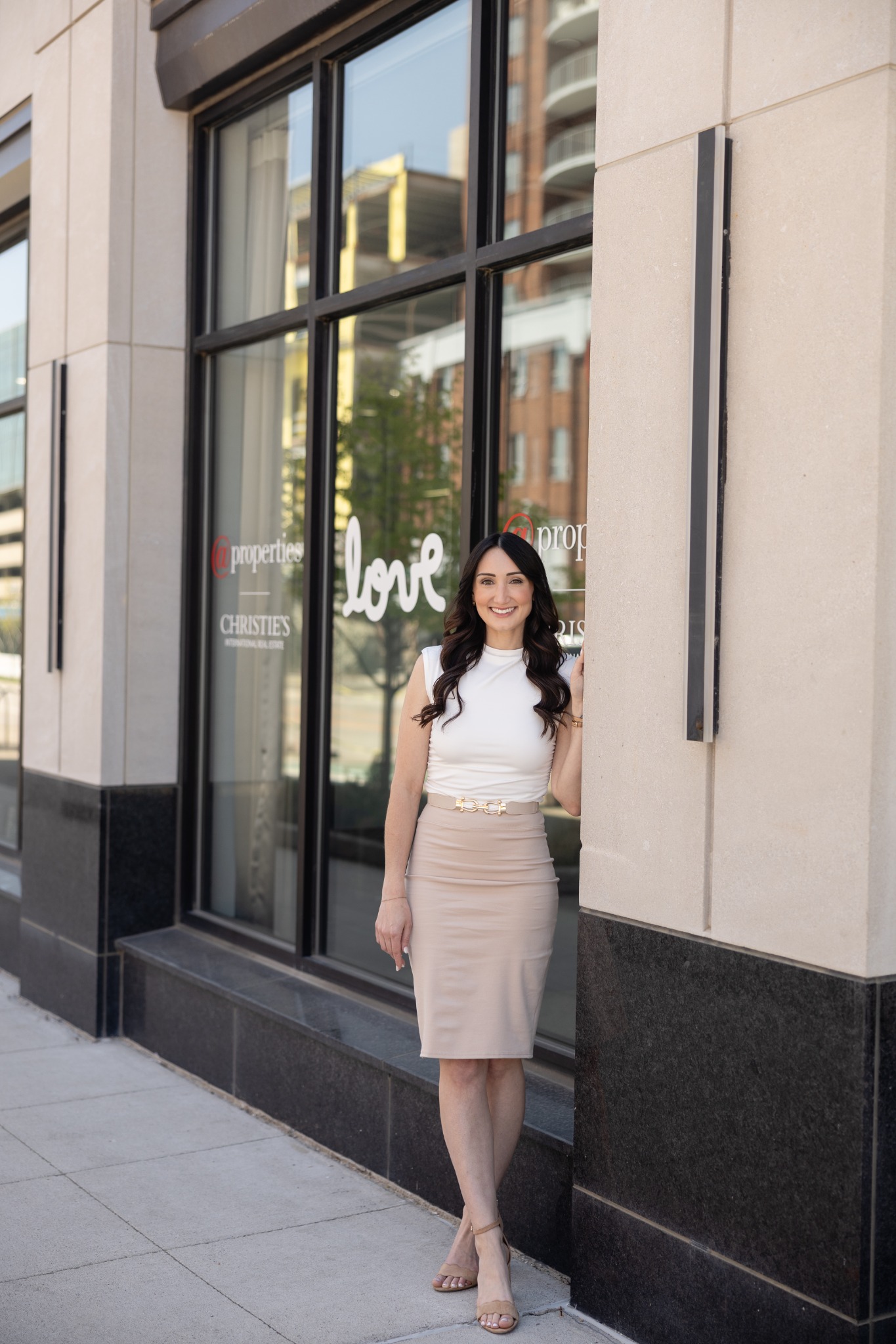 Danielle Neal outside @properties Christie’s International Real Estate